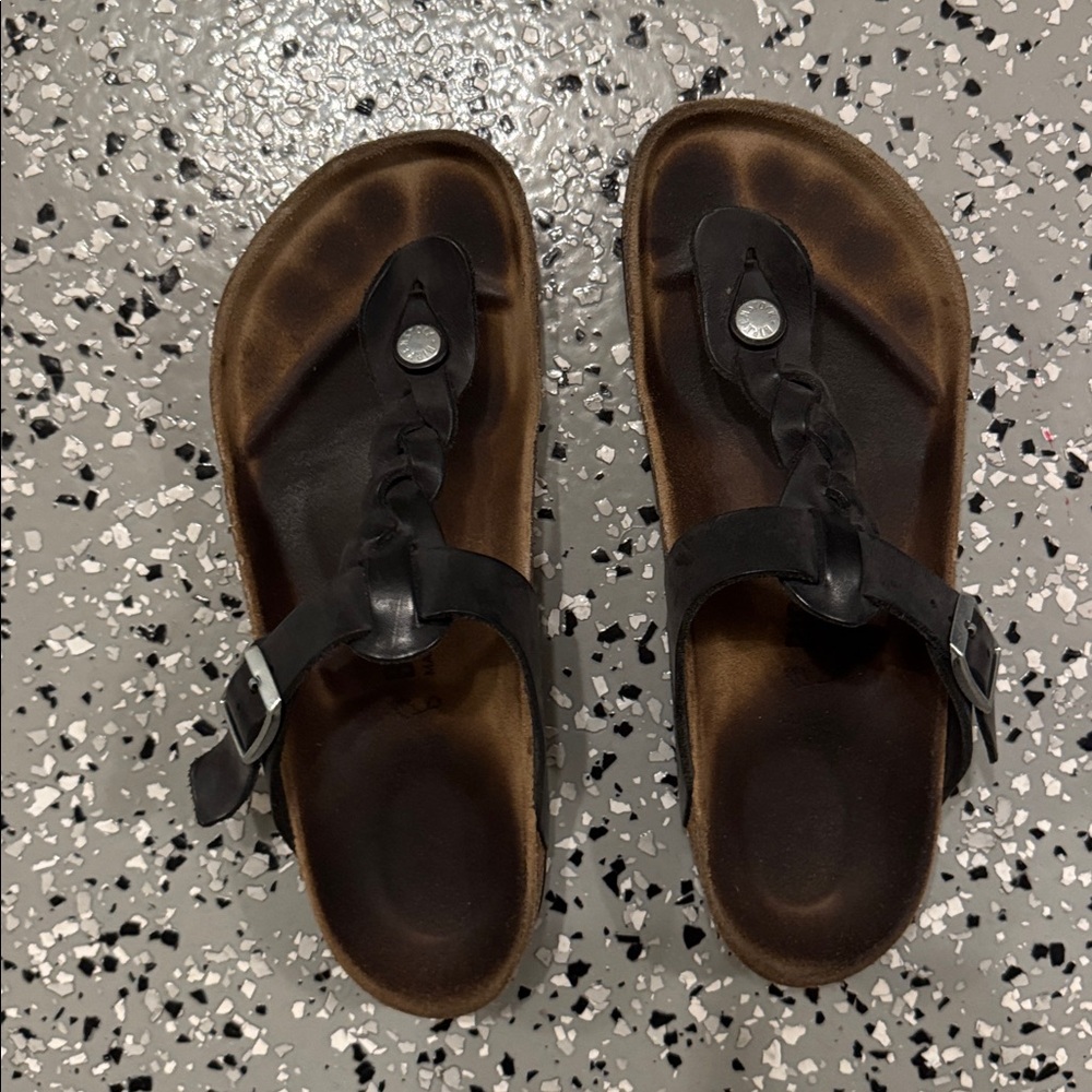 Birkenstock Black and Brown Sandals